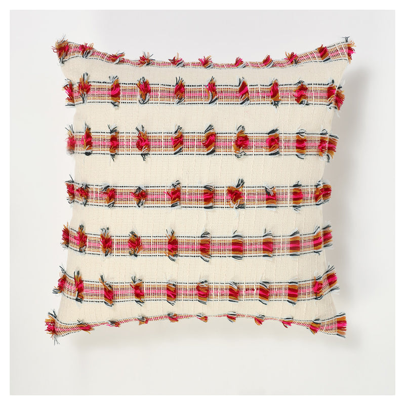 Orchard Fringe Cushion - White - Set of 2