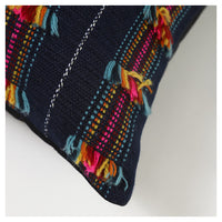 Orchard Fringe Cushion - Navy - Set of 2