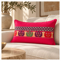 Nur Decorative Lumbar Cushion - Pink
