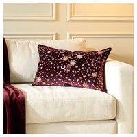 Starburst Lumbar Pillow - Crimson