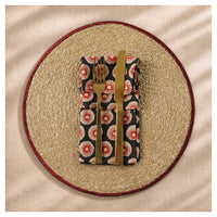Spelt Shimmer Round Table Mats - Maroon