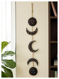 Moon Phase Wall Hanging - Black