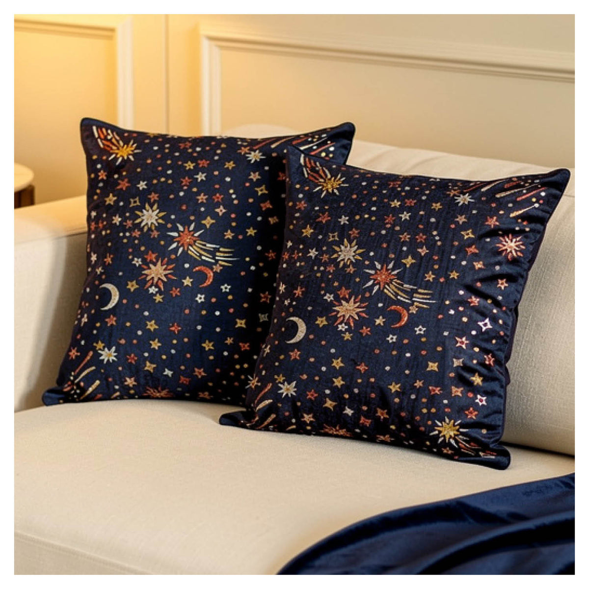 Starburst Cushion - Blue