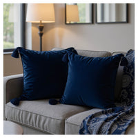 Navy Velvet Cushion- Set of 2