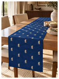 Saz Paisley Table Runner – Navy