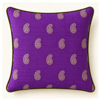 Heritage Paisley Cushion - Rich purple
