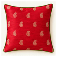 Heritage Paisley Cushion - Red