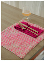 Pink Scallop Table Mats