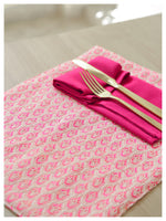 Pink Scallop Table Mats