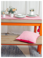 Pink Scallop Table Runner
