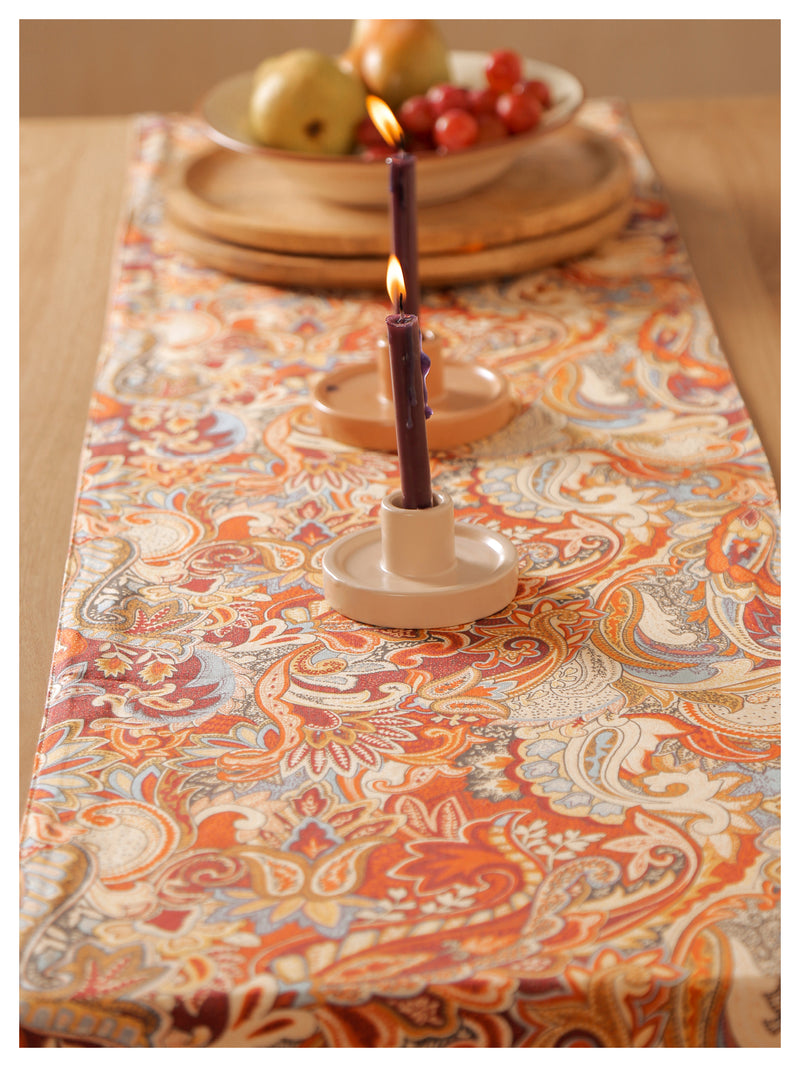 Amber Paisley Table Runner