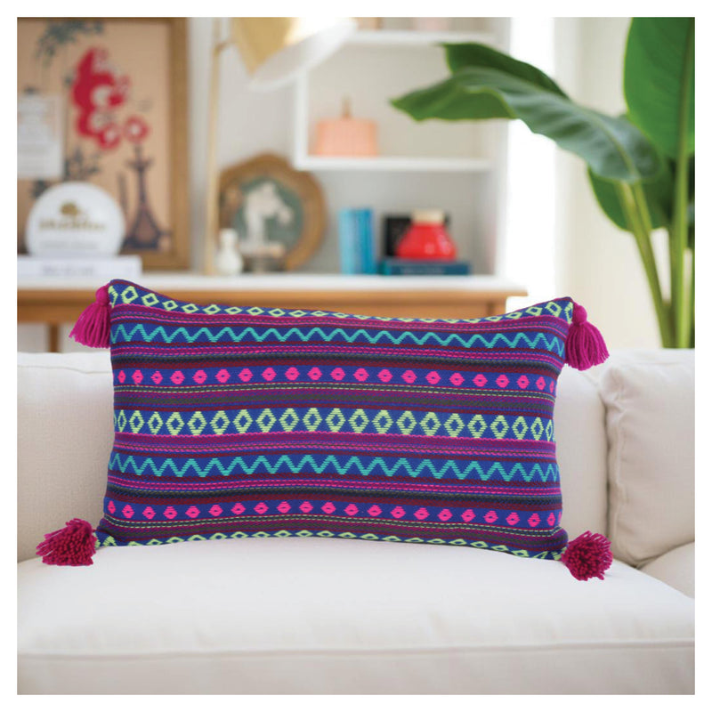 Raga Lumbar Pillow - Purple