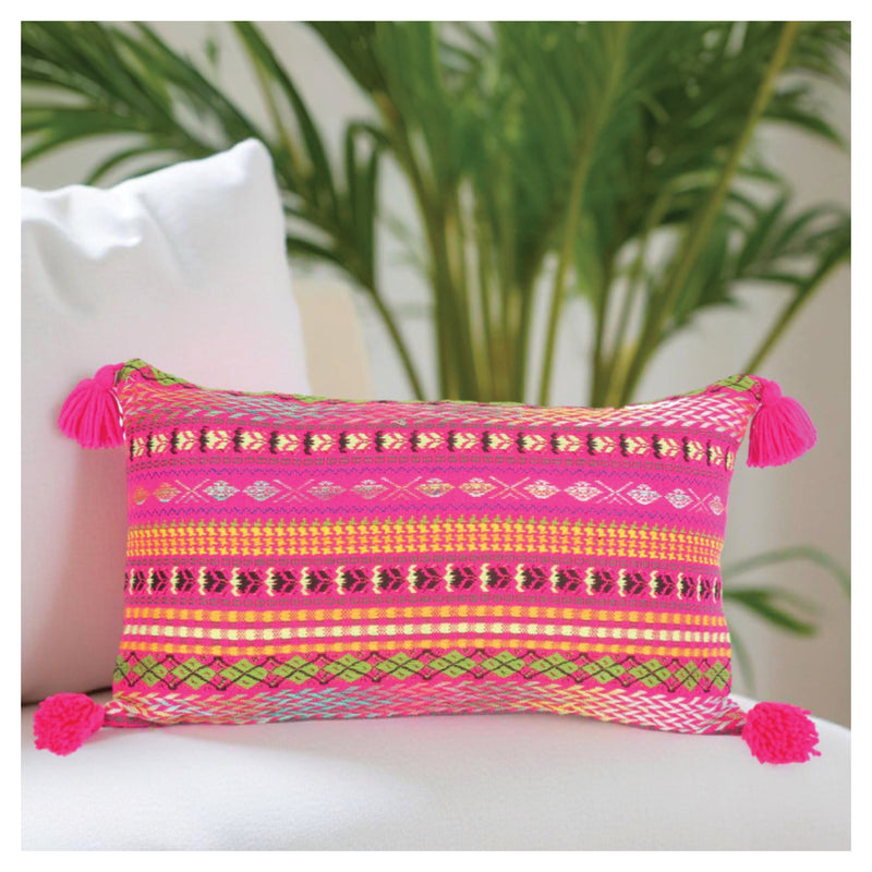 Raga Lumbar Pillow - Pink