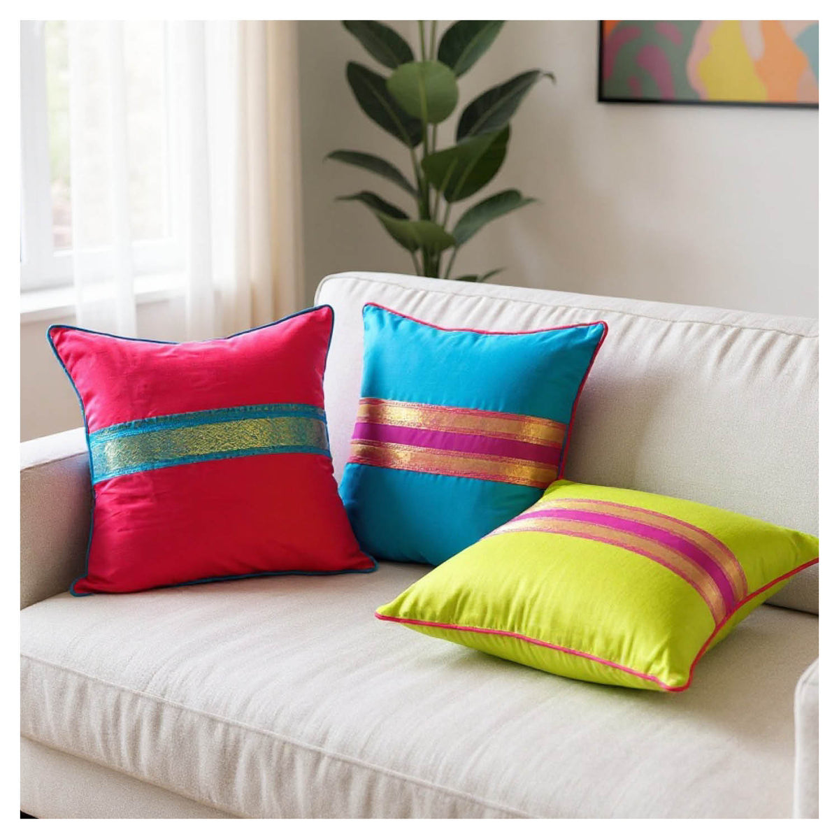 So Sari Decorative Cushion Covers – Set of 3