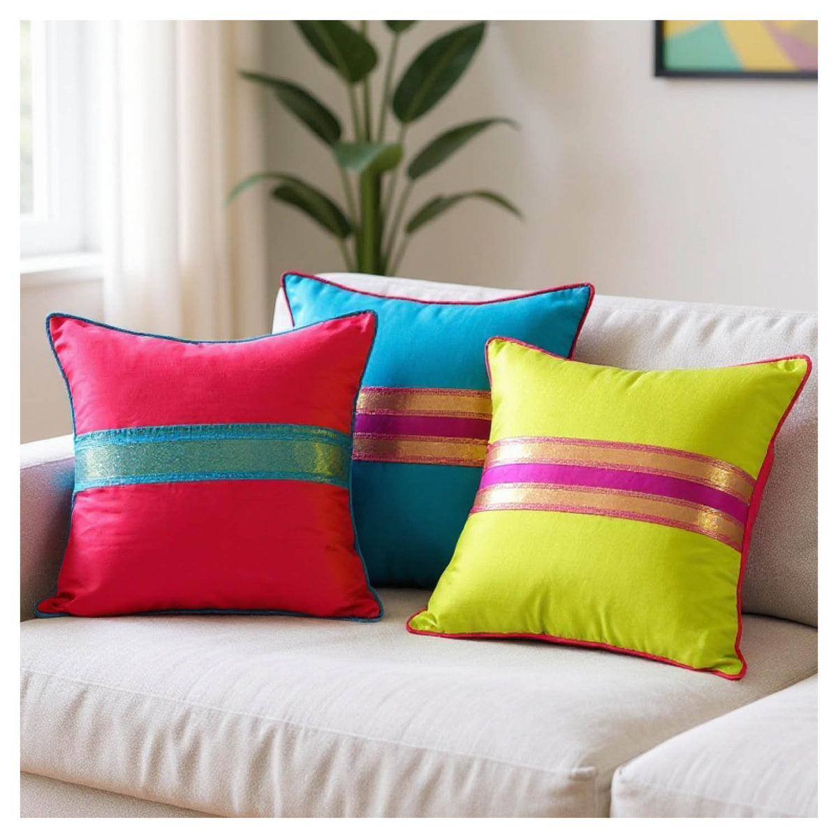 So Sari Decorative Cushion Covers – Set of 3