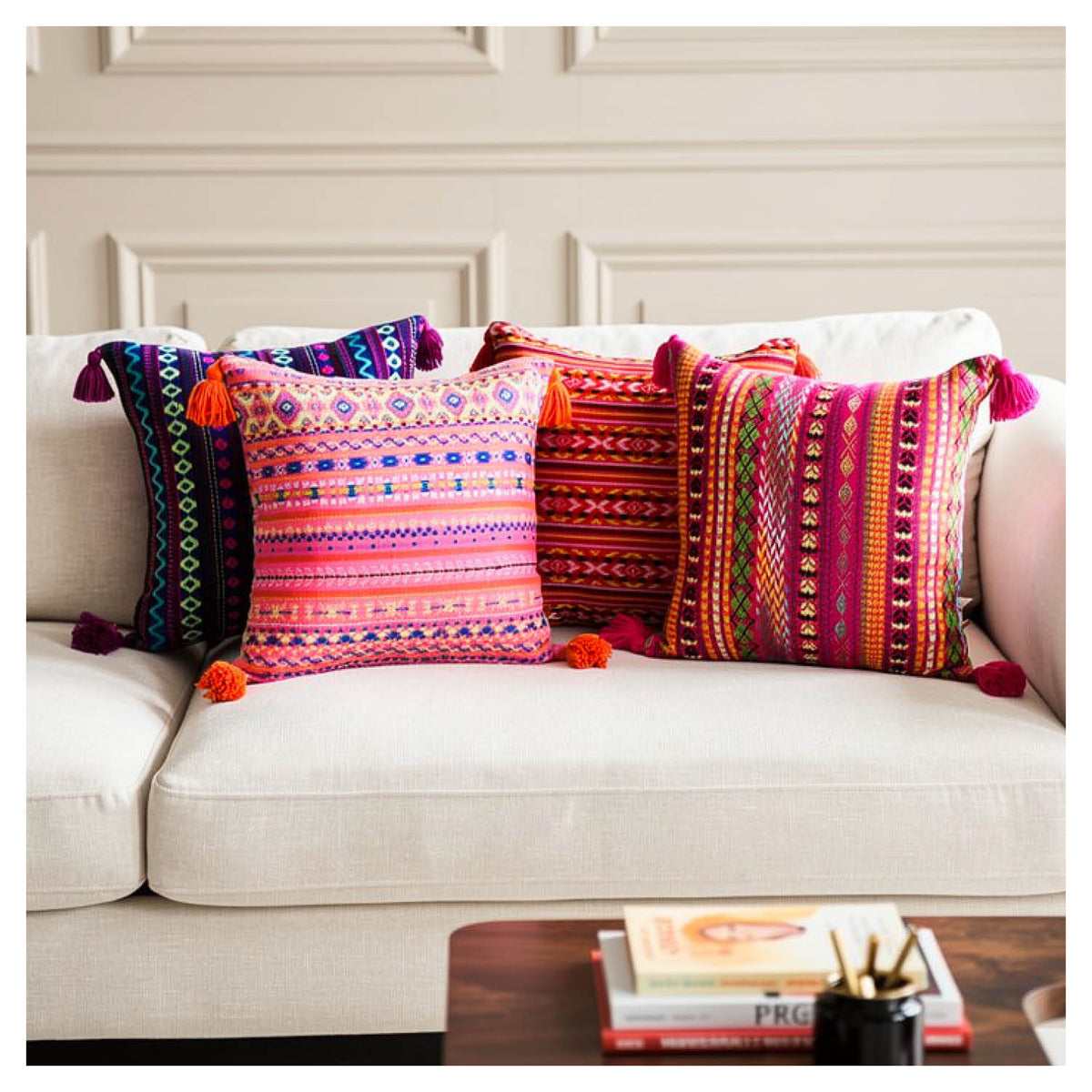 Raga Decorative Cushion Covers – Set of 4