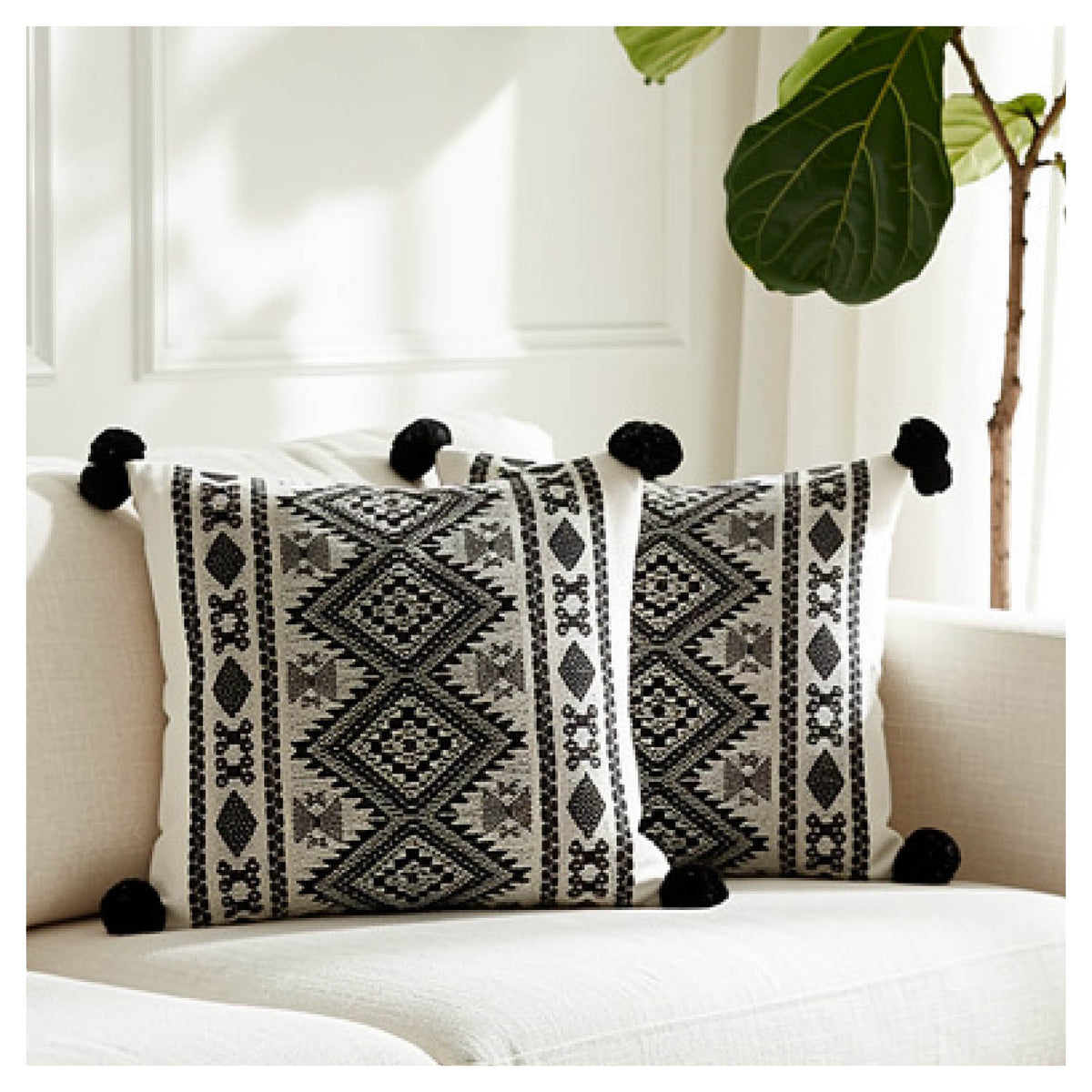 Aztec Border Cushion - Set of 6