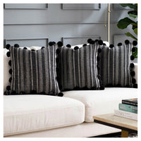 Midnight Pommed Cushion - Set of 6