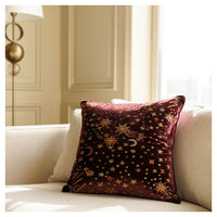 Starburst Cushion - Crimson