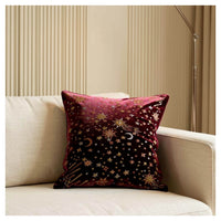 Starburst Cushion - Crimson