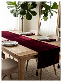 Ruby Velvet Table Runner
