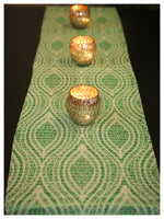 Tasseled Table Runner - Green