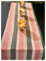 Tasseled Table Runner - Red Mustard