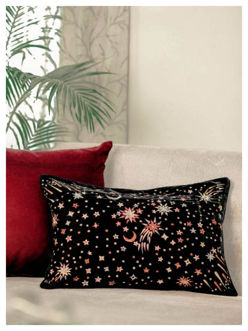 Starburst Pillow - Black