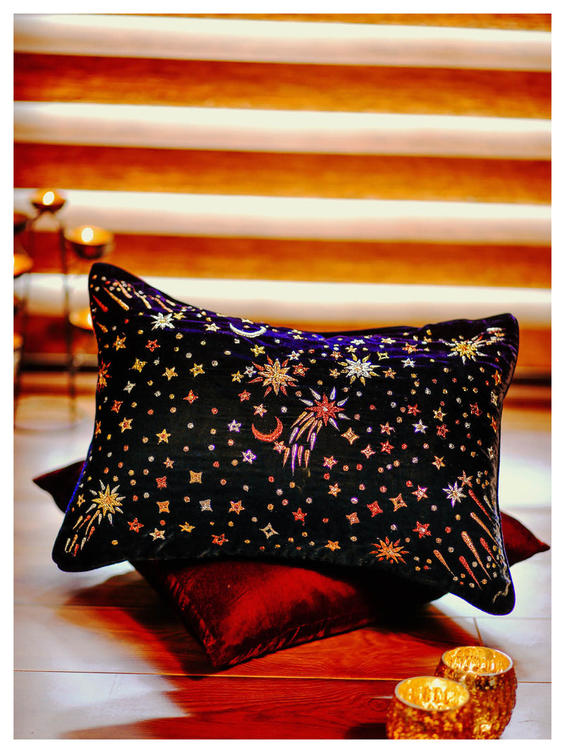 Starburst Pillow - Midnight Blue