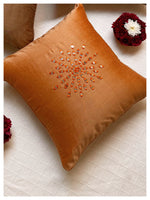 Full Moon Mirrored Cushion - Golden Beige