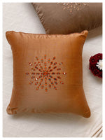 Full Moon Mirrored Cushion - Golden Beige