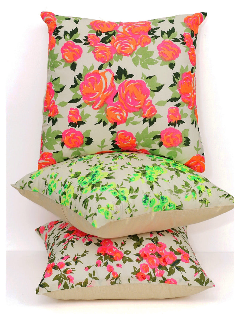 Wildflower Green Cushion - Set of 2