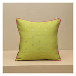 Diya Celebration Cushion - Light Green