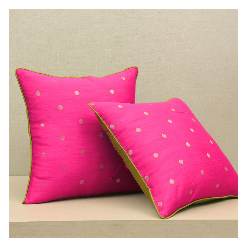 Diya Celebration Cushion - Pink