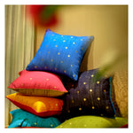 Diya Celebration Cushion - Blue