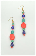 Colorful Bead Drop Earrings