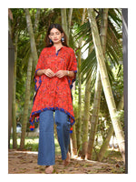IRA Short Kaftan - Red