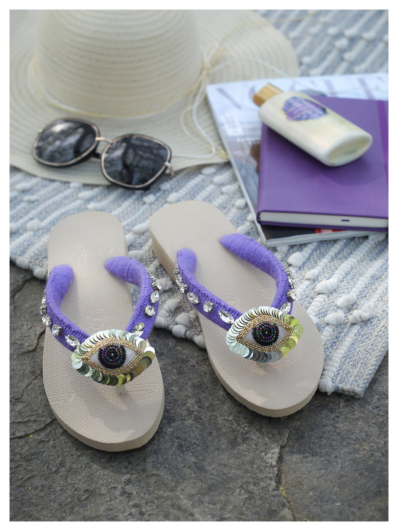 NAZAR beach flip-flops - Lilac