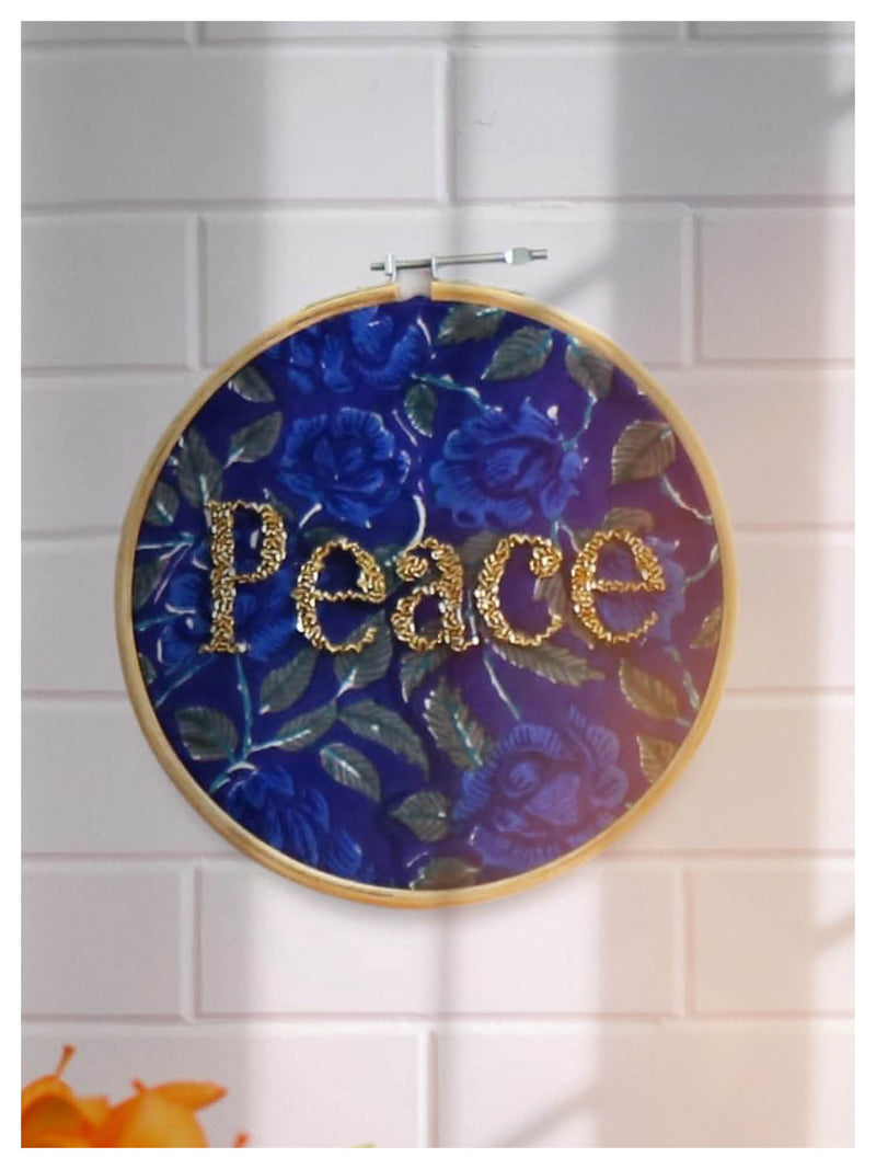 Embroidered Wall Art - Peace