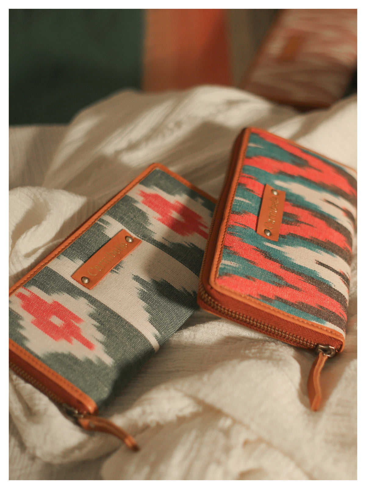 Sage Ikat Combo - Set of 2 Wallets