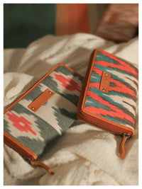 Sage Ikat Combo - Set of 2 Wallets