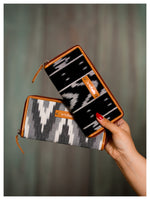 Black & Grey Ikat Combo - Set of 2 Wallets