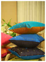 Blue Diya Cushions - Set of 3