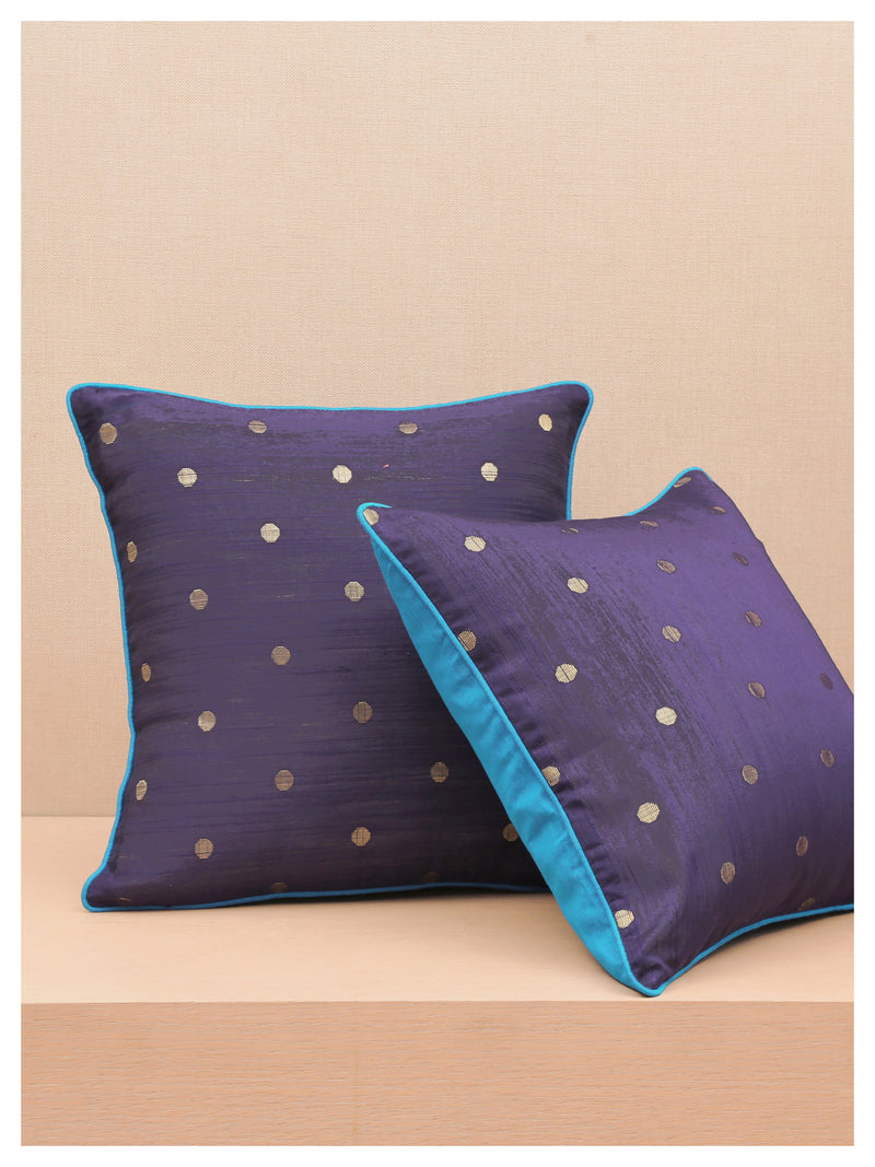 Diya Celebration Cushion - Navy