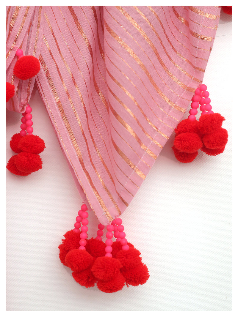 Blush Embellished Stole