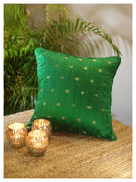 Diya Celebration Cushion - Green