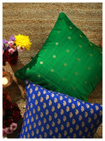 Diya Celebration Cushion - Green