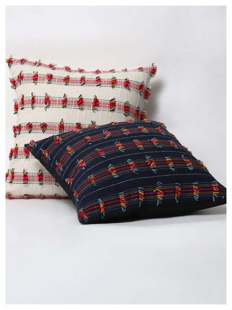 Orchard Fringe Cushion - White - Set of 2
