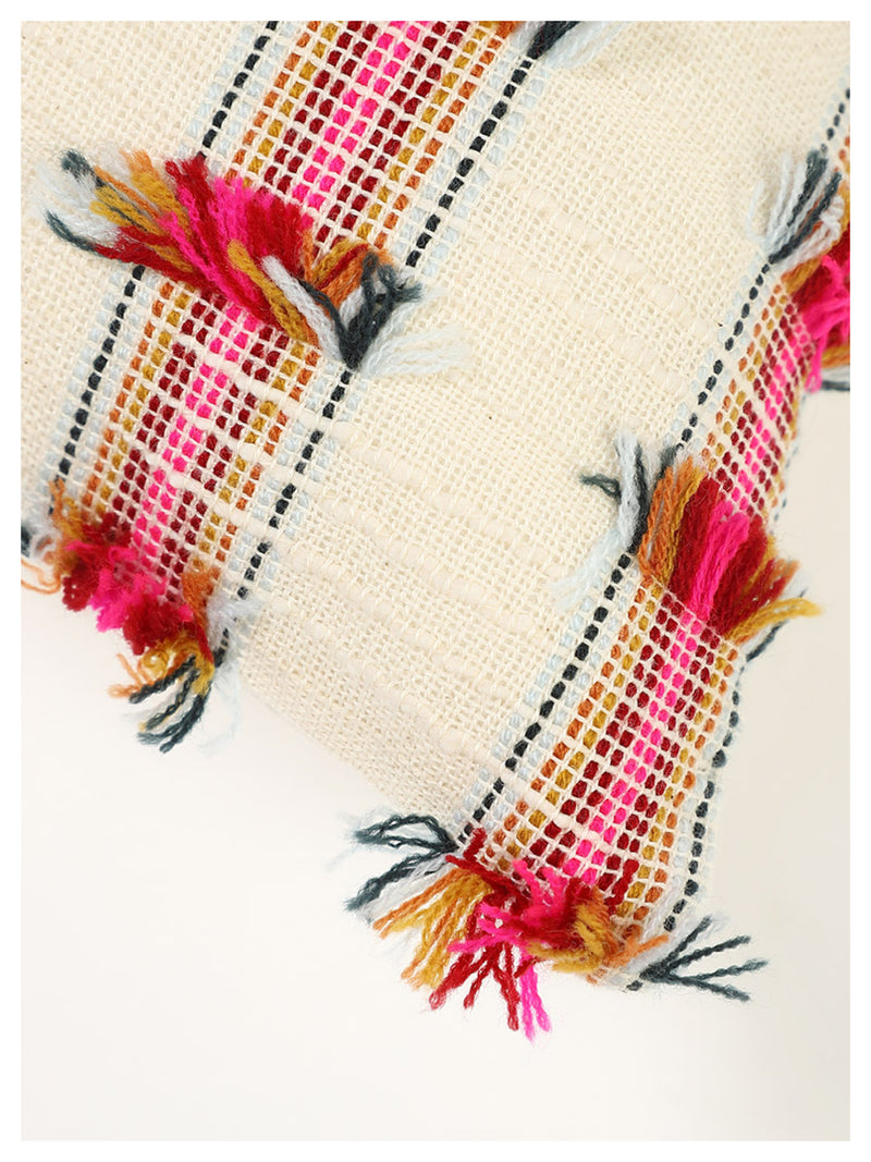Orchard Fringe Cushion - White - Set of 2