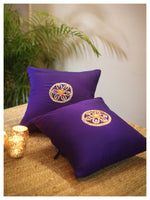 Gota Motif Cushion - Deep Purple